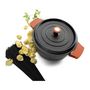 Voir la diapositive 4 : Lacor Cocotte ronde en fonte émaillée 24cm noir - 25925