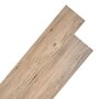 VIDAXL Planches de plancher PVC Non auto-adhesif 5,26 m^2 Chene marron