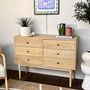Voir la diapositive 6 : HOMIFAB Commode 6 tiroirs en bois 120 cm - Lisa