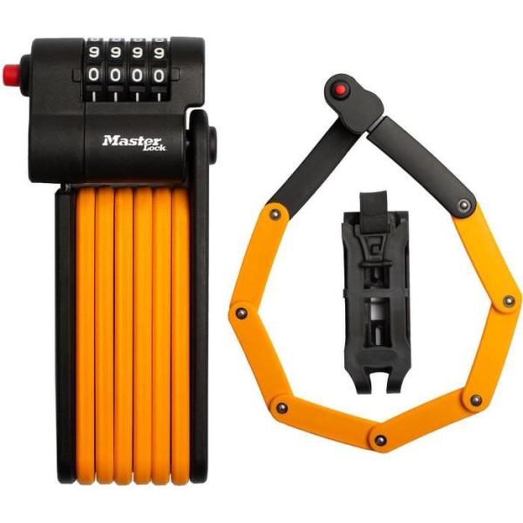 Master lock Antivol Vélo a Code - MASTER LOCK - 8336EURDPRO - Acier Trempé, Combinaison Programmable, Support Inclus