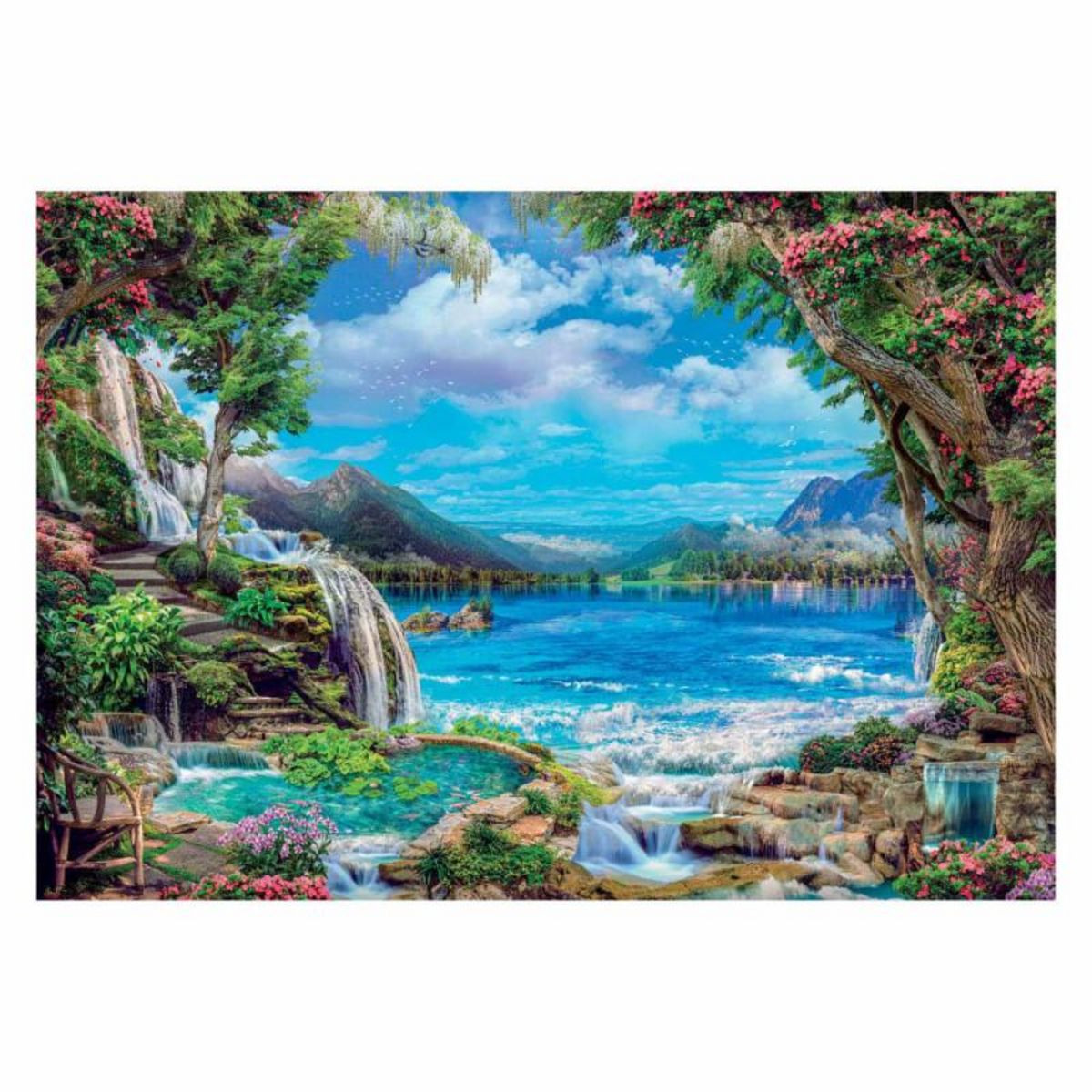 CLEMENTONI Puzzle Clementoni Haute Qualité Paradise on Earth 2000 pièces