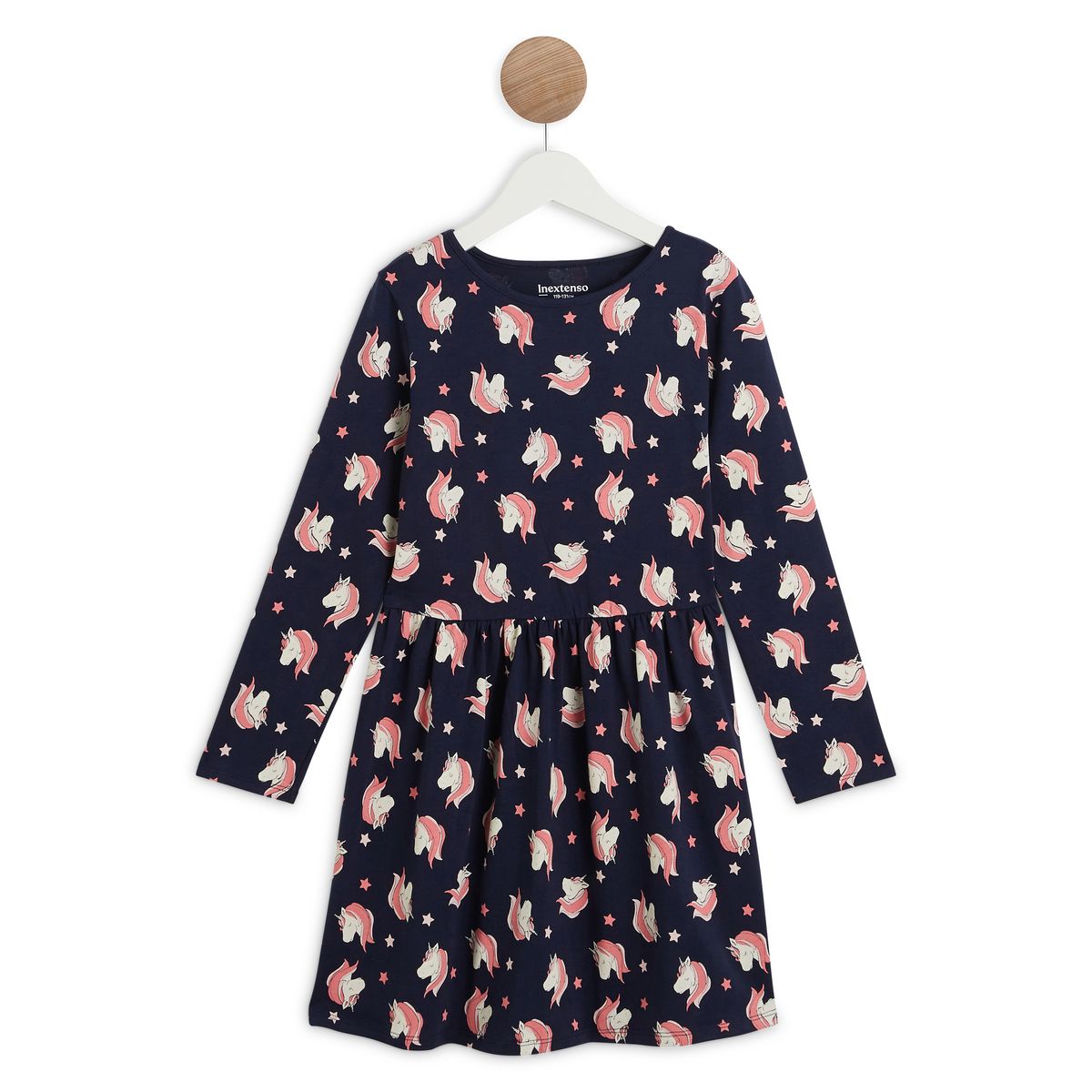 INEXTENSO Robe manches longues licornes fille