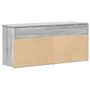 Voir la diapositive 6 : VIDAXL Banc à chaussures sonoma gris 102x30,5x45 cm bois d ingénierie