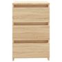 Voir la diapositive 4 : VIDAXL Tables de chevet 2 pcs Chene sonoma 40x35x62,5 cm Agglomere
