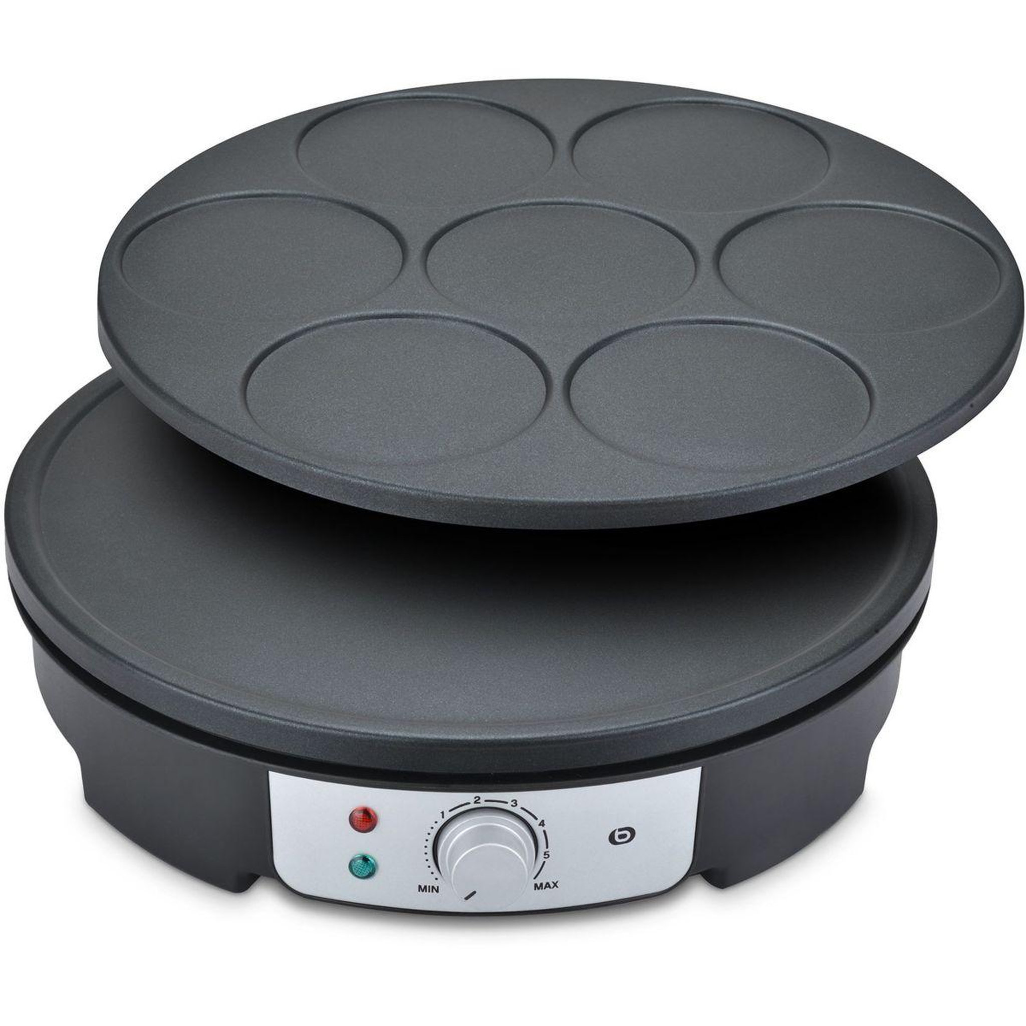 Voir la diapositive 4 : ESSENTIEL B Crêpière ECPM4 2 en 1 grande crepe et mini crepes