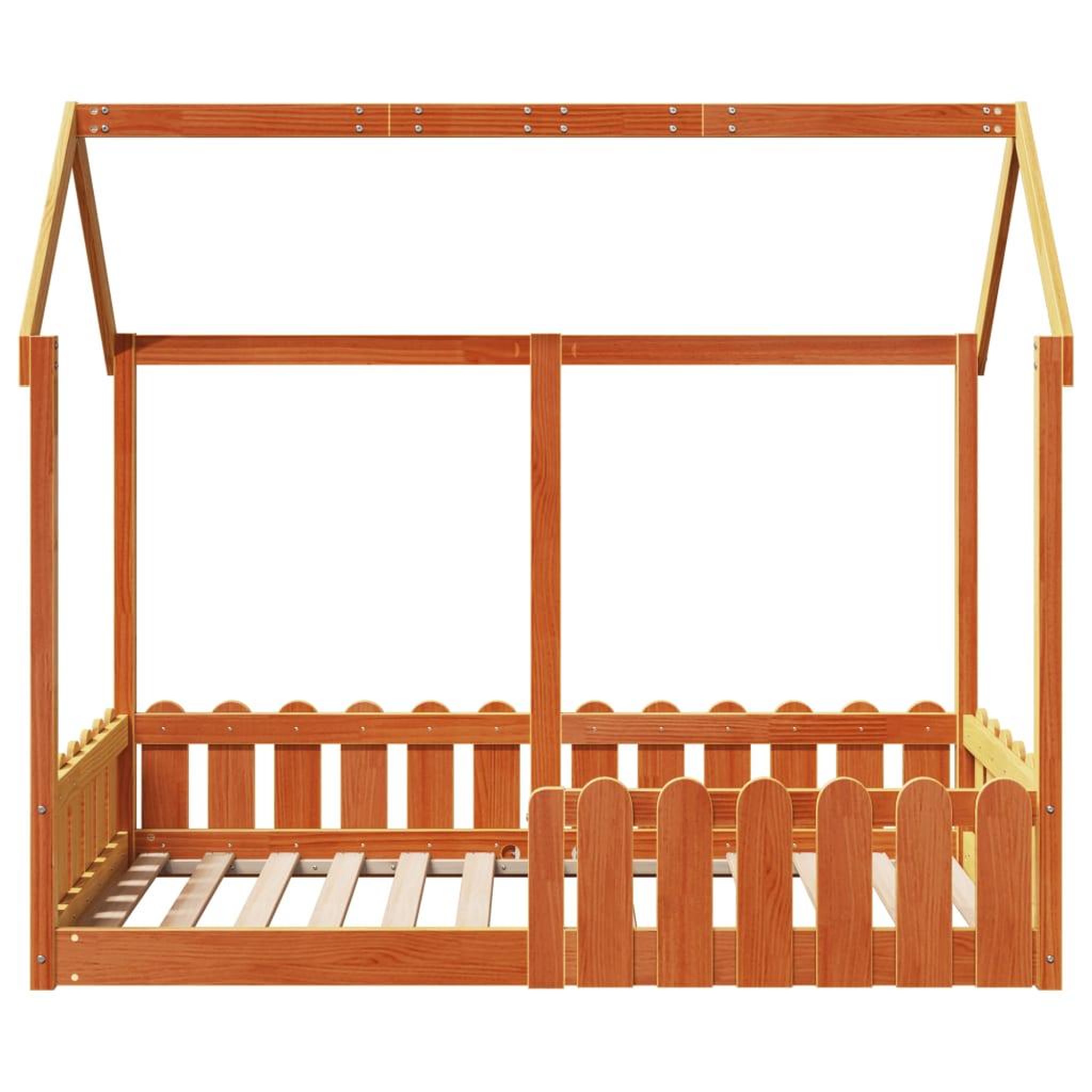 Voir la diapositive 4 : VIDAXL Cadre de lit d'enfants forme de maison sans matelas 80x160 cm