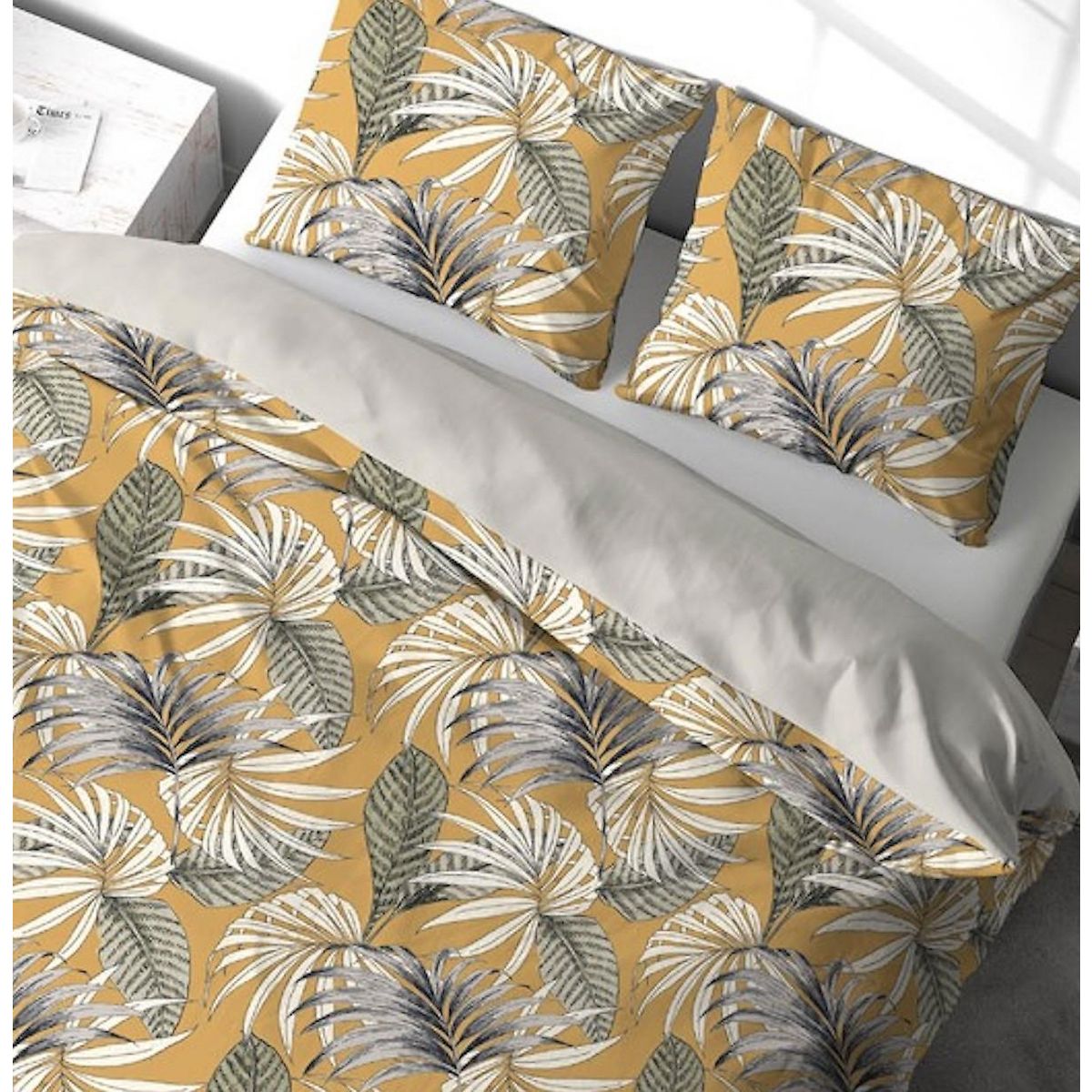 Home collection Parure housse de couette 100%polyester 72gsm aquilie