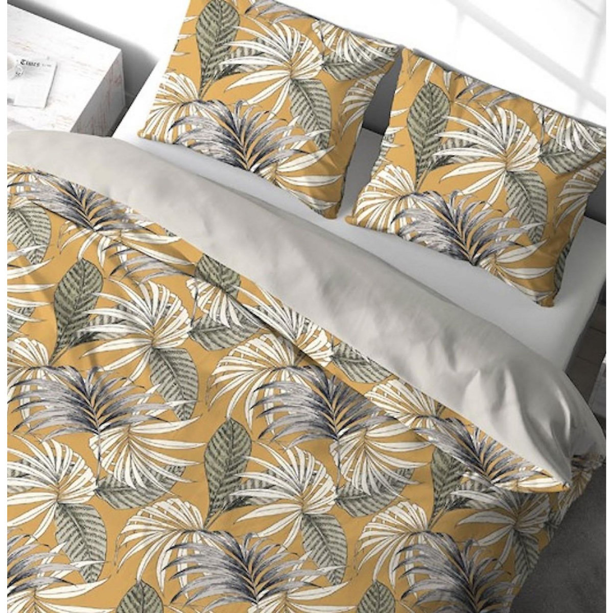 Home collection Parure housse de couette 100%polyester 72gsm aquilie