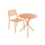 Voir la diapositive 4 : Paris Prix Table de Jardin en Métal  Tripod  72cm Orange