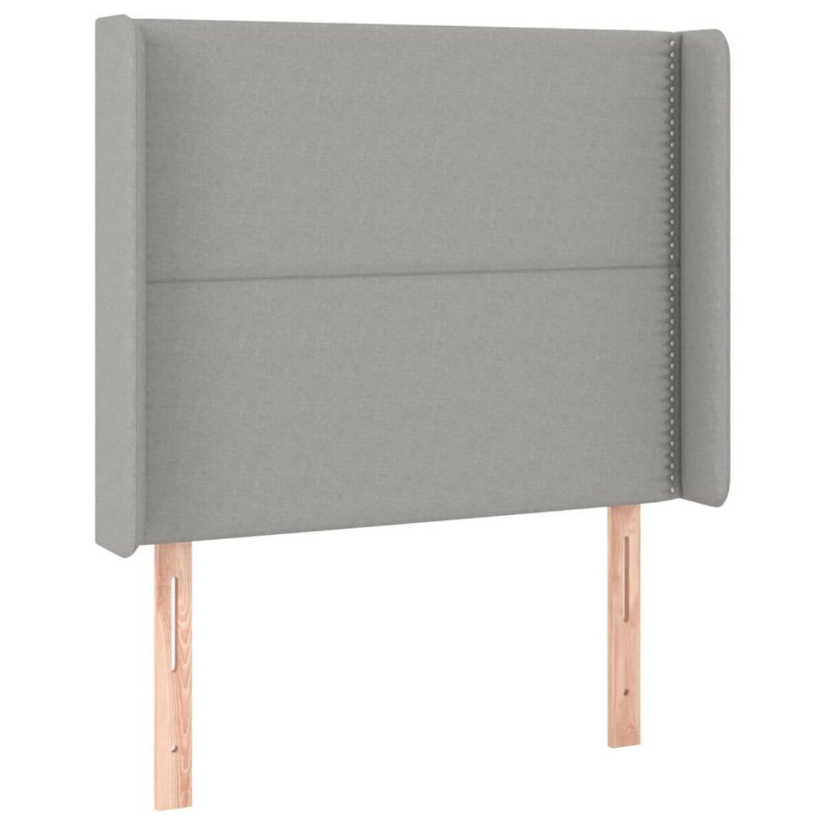VIDAXL Tete de lit a LED Gris clair 103x16x118/128 cm Tissu
