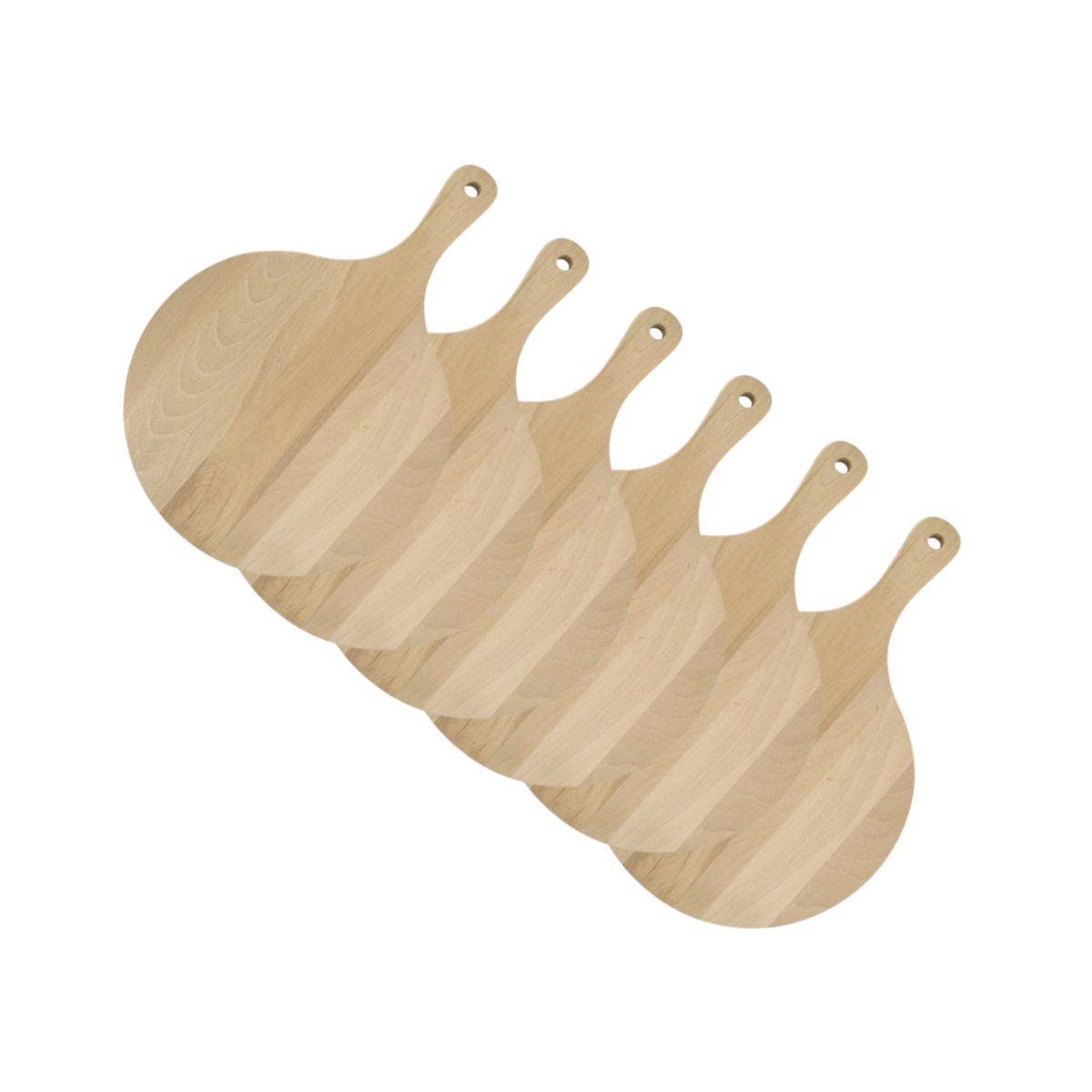Voir la diapositive 1 : Fackelmann Lot de 6 planches à pizza et tarte flambée en bois 30 cm fackelmann wood edition