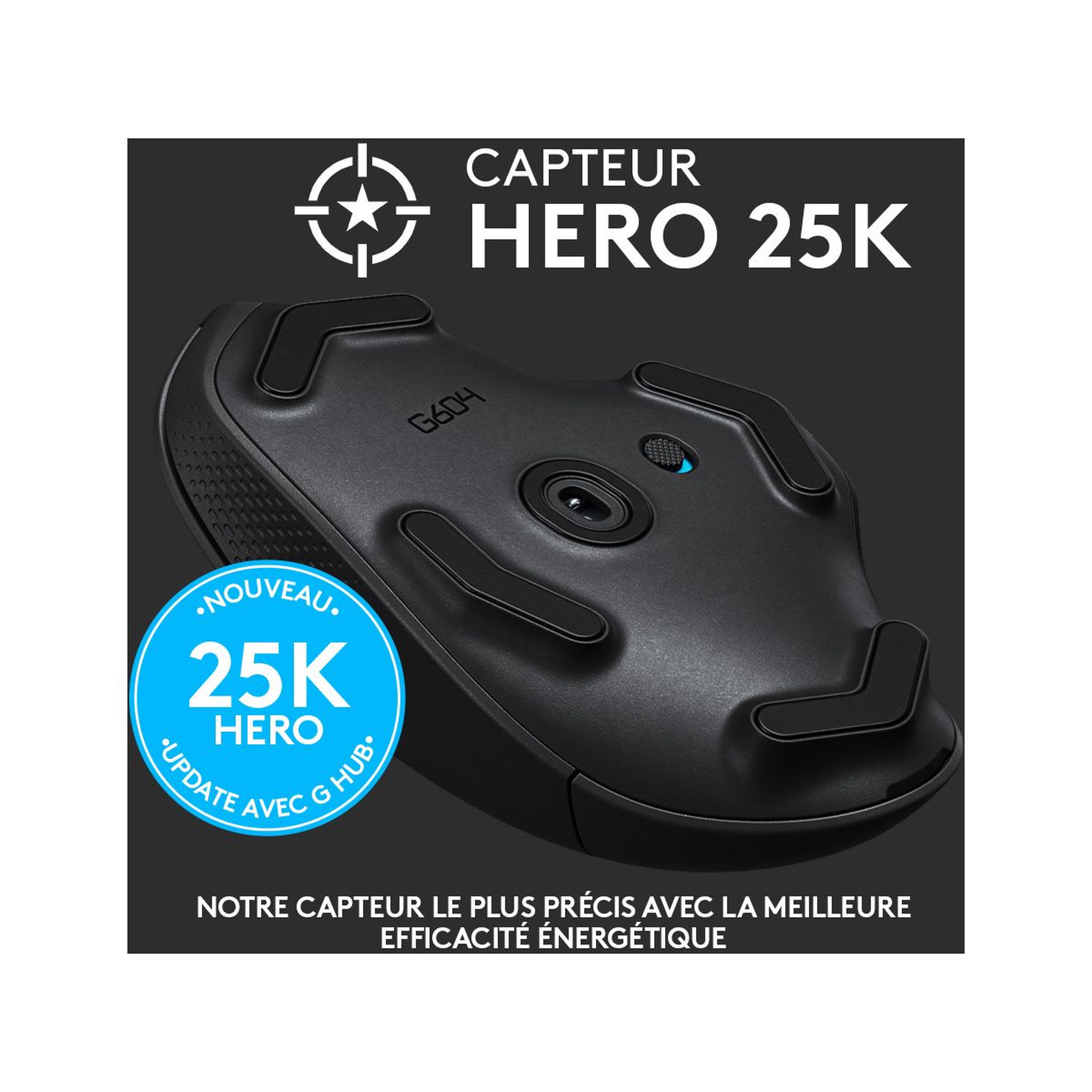 Voir la diapositive 4 : Logitech Souris gamer G604 Lightspeed Noir