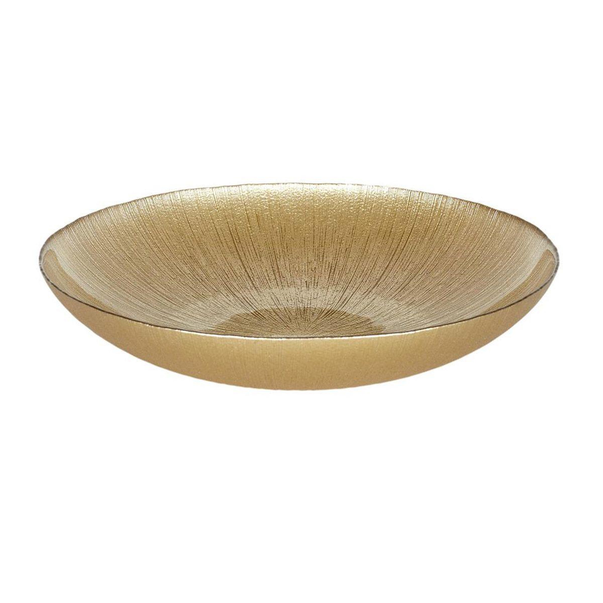 The Home Deco Factory Saladier de cuisine en verre  royal  30cm or