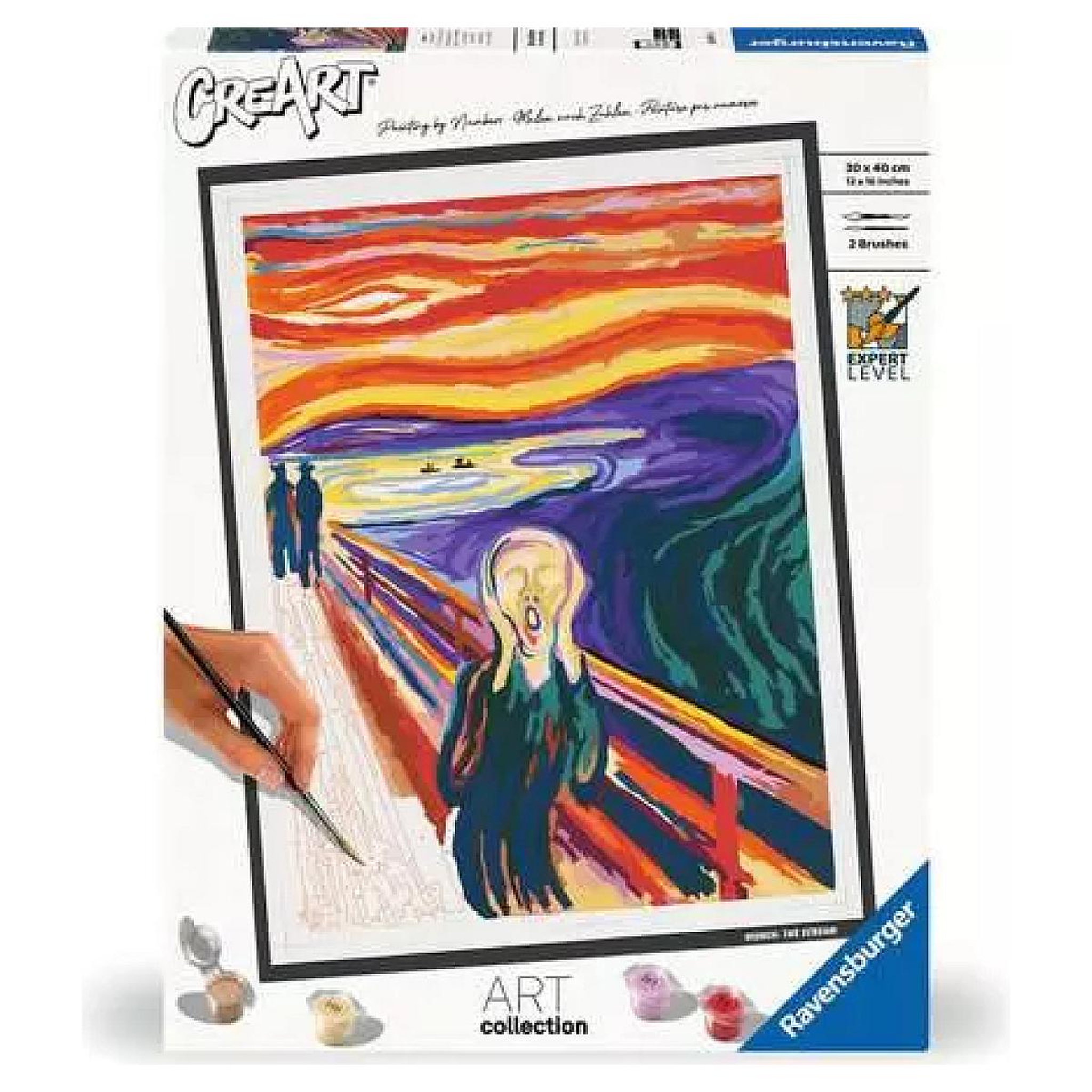 RAVENSBURGER Peinture par numero adulte - CreArt 30x40cm Le Cri