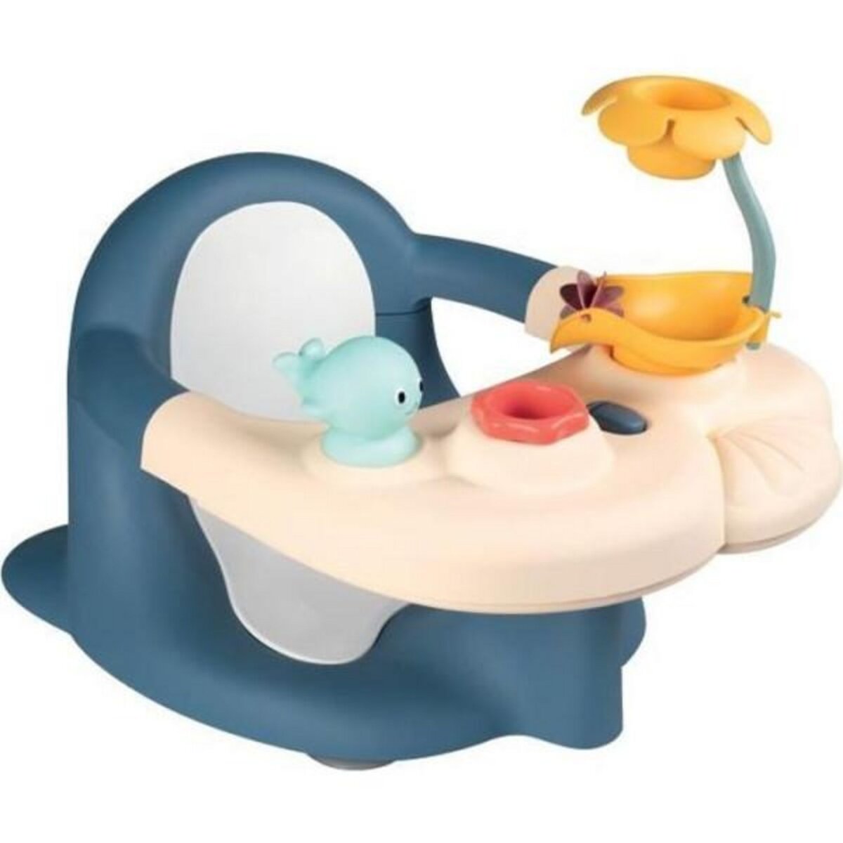SMOBY Transat - Anneau Siege de bain - SMOBY - Little - Tablette d'activités - Ventouse - Bleu