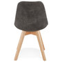 Voir la diapositive 5 : Paris Prix Chaise Design  Mirka  85cm Gris Foncé & Naturel