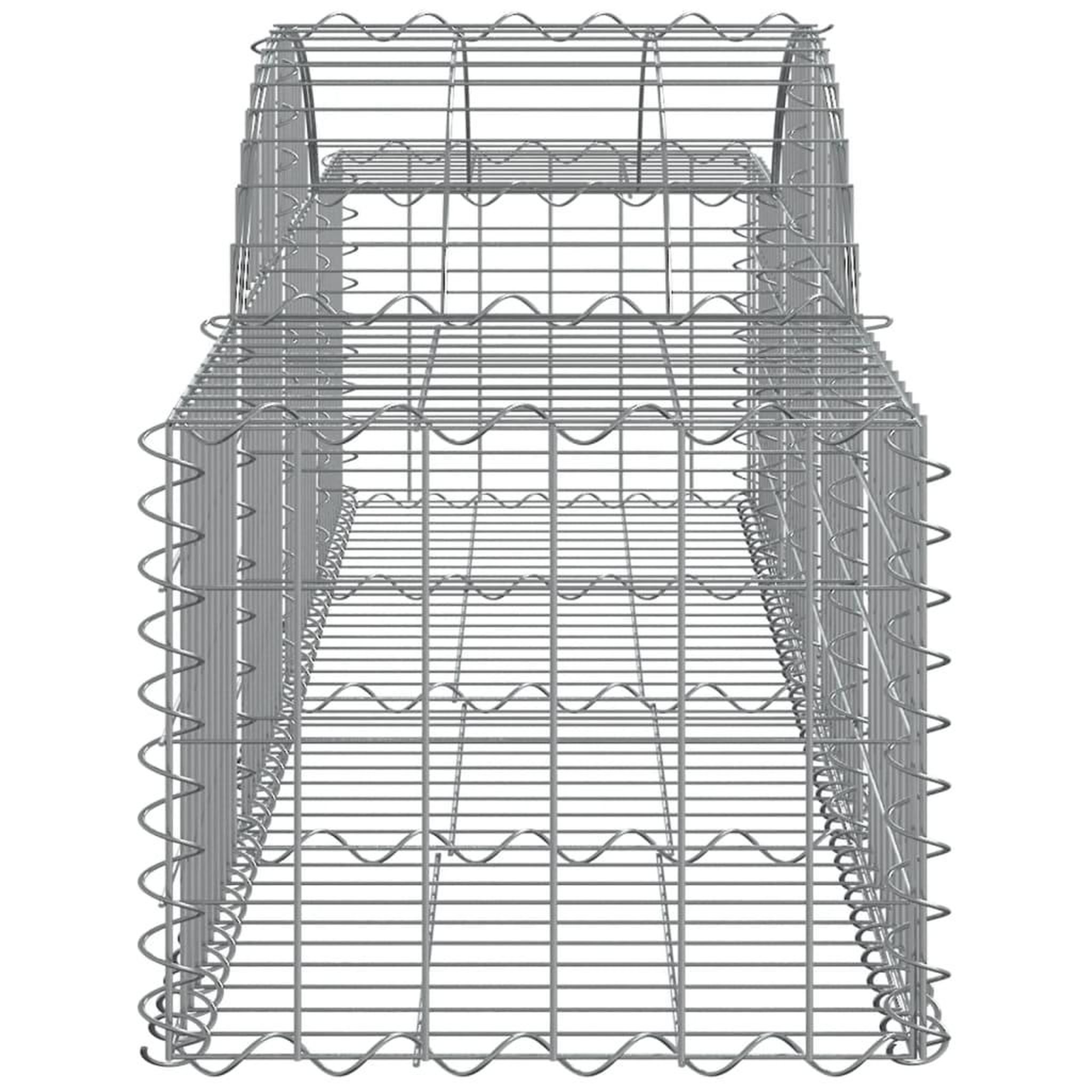 Voir la diapositive 5 : VIDAXL Paniers a gabions arques 12 pcs 200x50x40/60 cm fer galvanise
