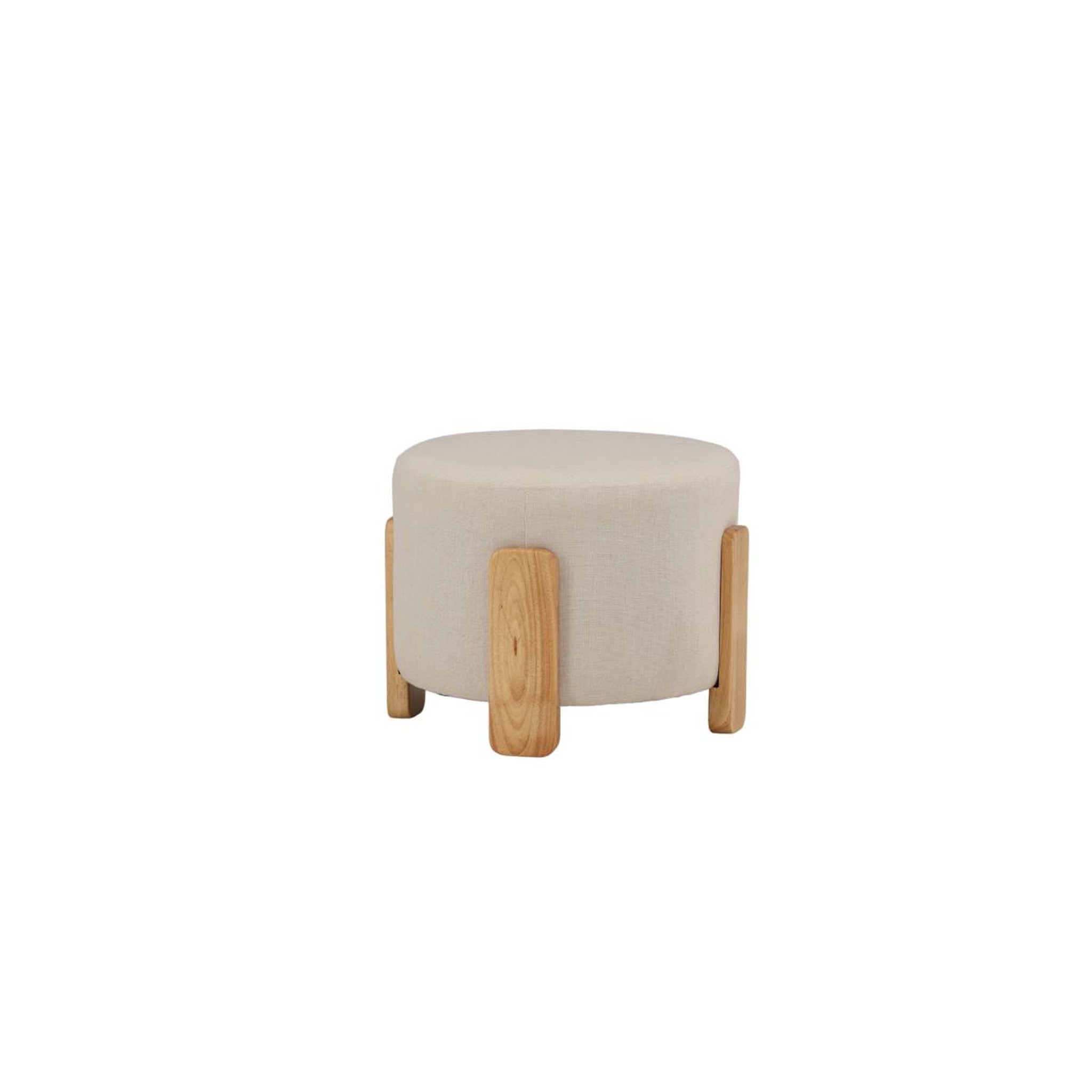 Voir la diapositive 3 : Paris Prix Pouf design en tissu  coffey  52cm naturel