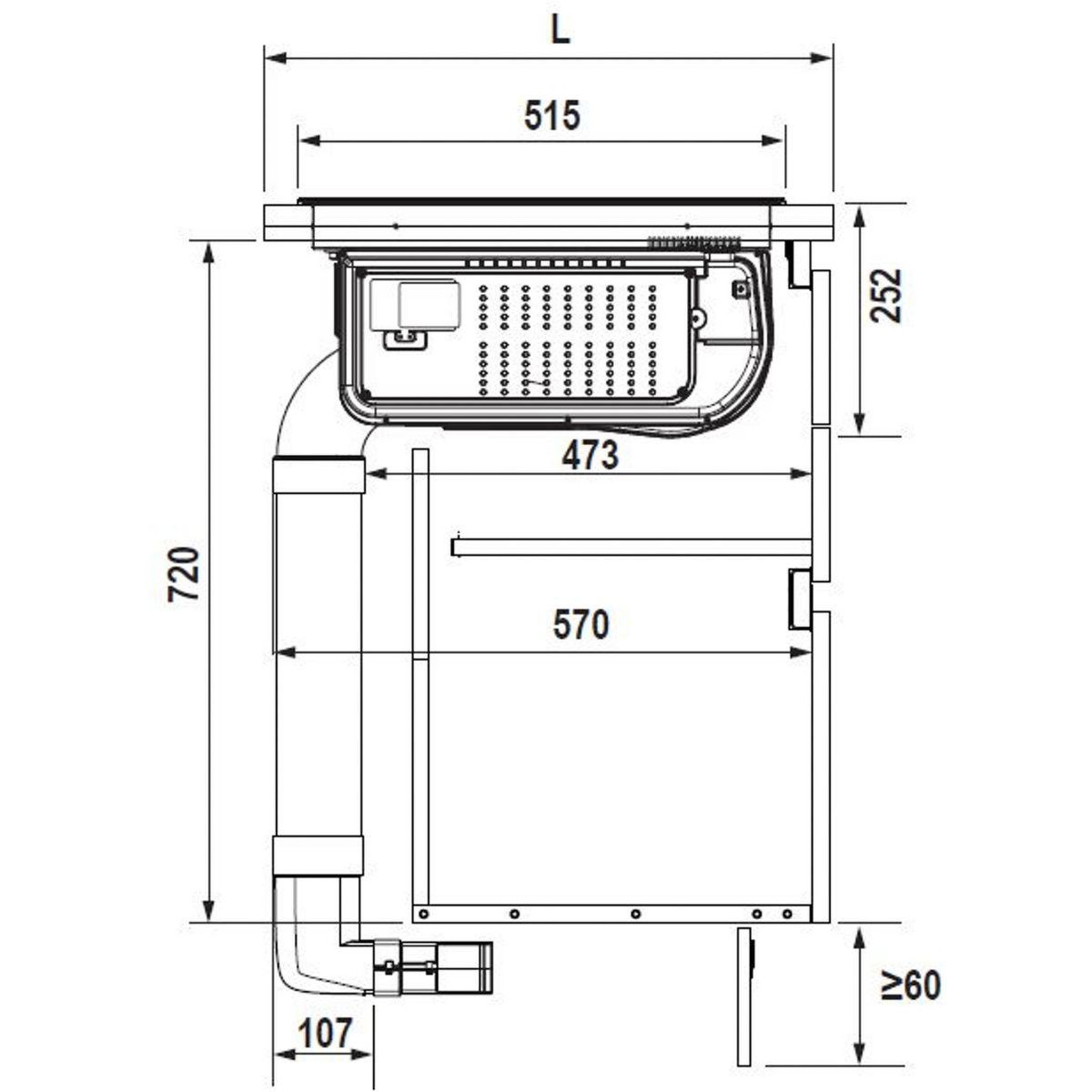 Voir la diapositive 3 : ELICA Kit cheminée évacuation kit0167756 nikolatesla intérieur plinthe