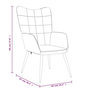 Voir la diapositive 6 : VIDAXL Chaise de relaxation avec tabouret Taupe Tissu
