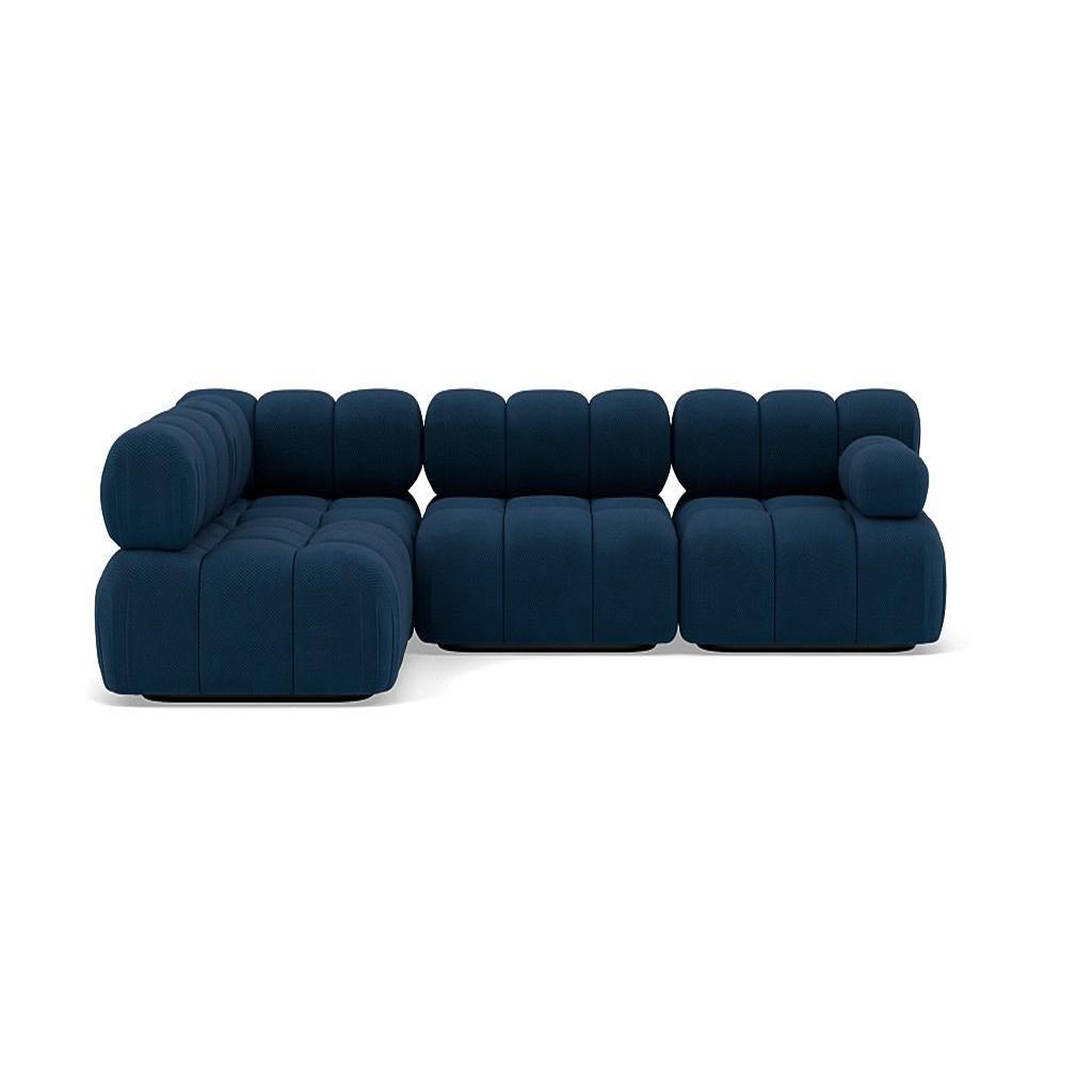 Voir la diapositive 1 : LISA DESIGN Ruby - canapé modulable d'angle gauche 5 places en velours texturé