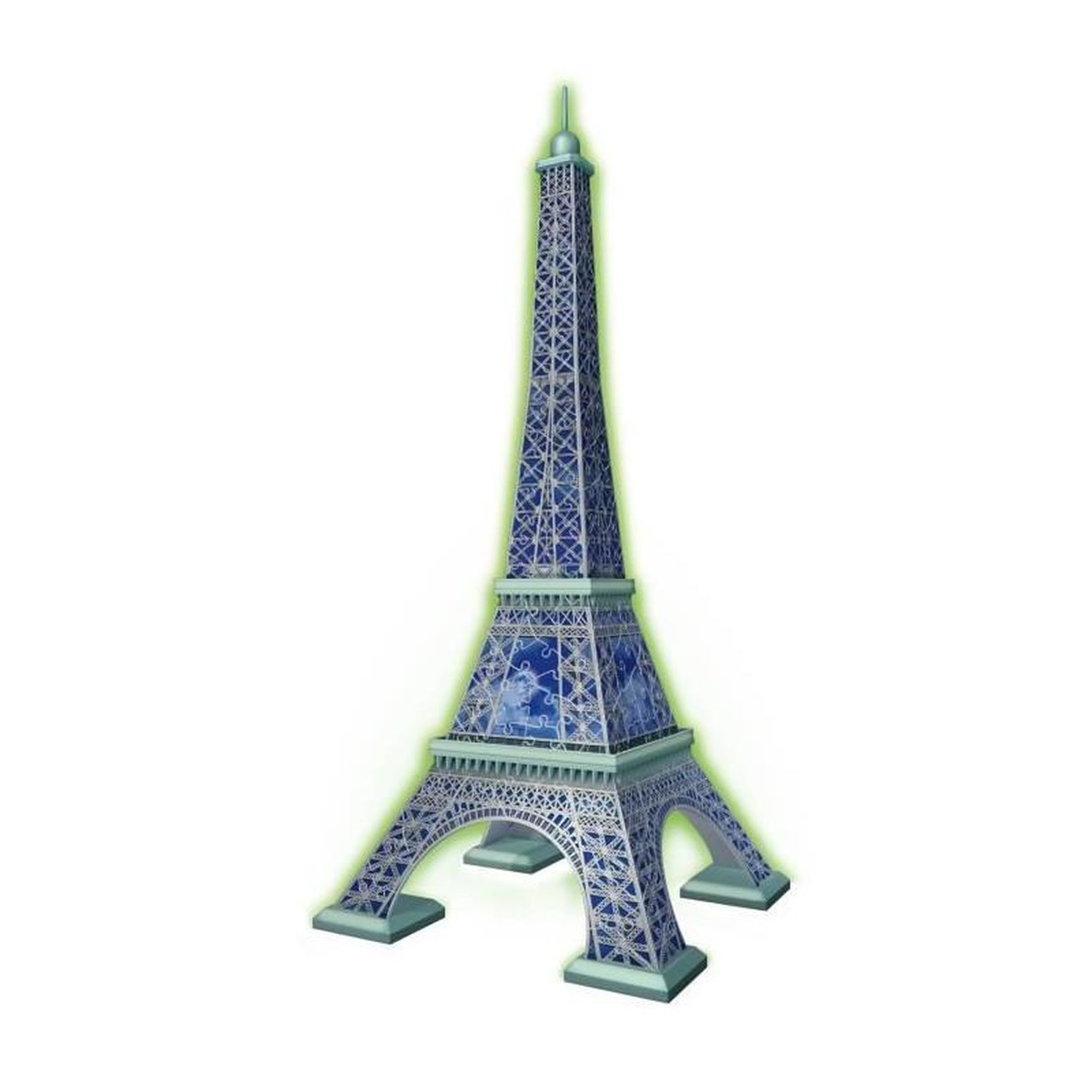 Voir la diapositive 2 : RAVENSBURGER Ravensburger-Puzzle 3D Tour Eiffel phosphorescente 50 ans-Des 10 ans-216p numérotées a assembler sans colle-Accessoires inclus