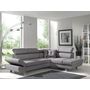 Voir la diapositive 4 : BEST MOBILIER Lisbona - canapé d'angle droit convertible - 5 places - avec têtières