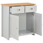 Voir la diapositive 2 : VIDAXL Buffet Gris 79x35x81 cm