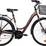 Voir la diapositive 2 : SCRAPPER Vélo VTC 28'' Ville Rigide Femme Alu  Scrapper Railway 2  - Taille M (1.60 m - 1.75 m) - 18 vitesses - Enjambement bas – Freins V-Brake - Shimano -  Equipé City - Double freins à disque - Potence réglable Alu