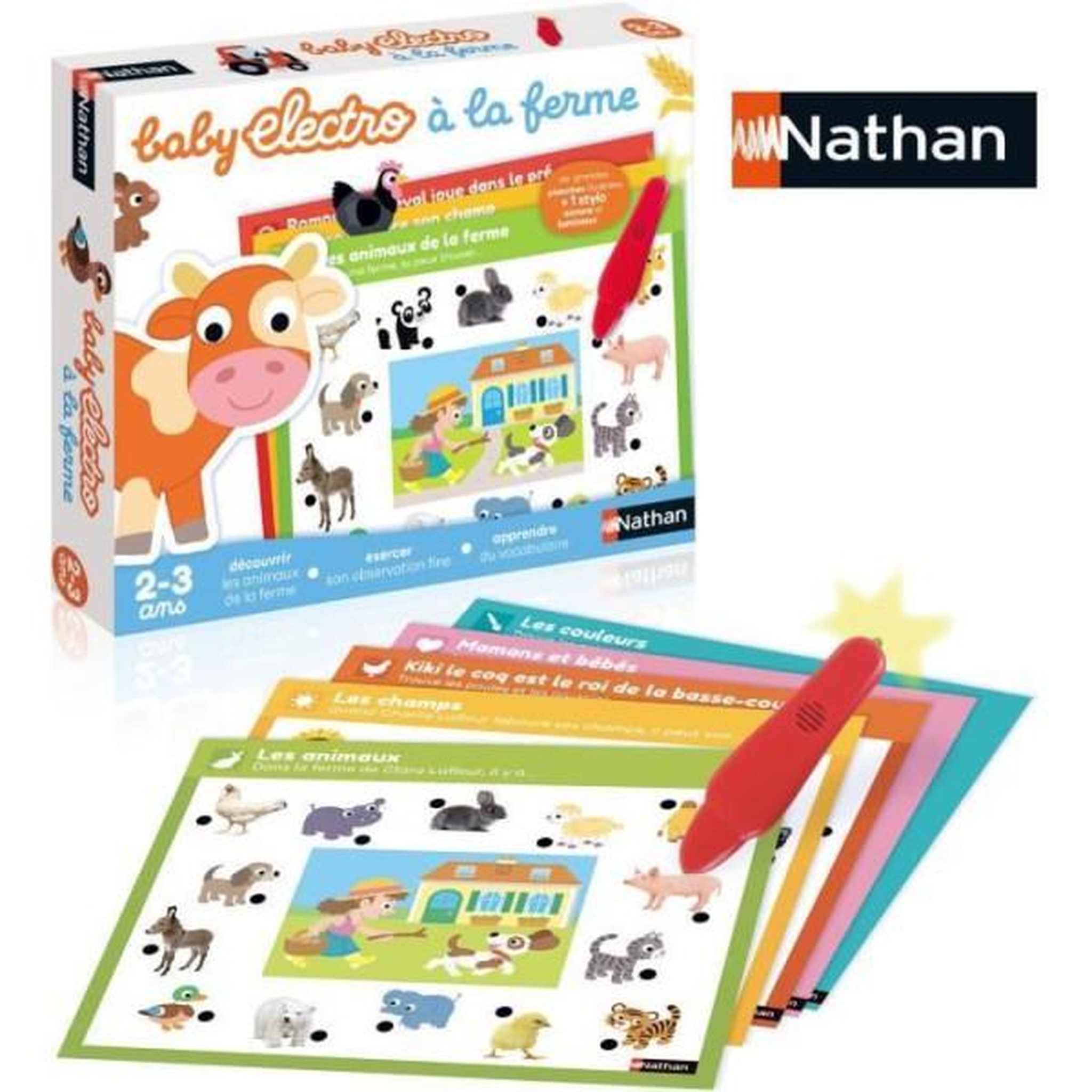 Nathan Jeu éducatif électronique - nathan - baby electro animaux de la ferme - pour enfants des 2 ans