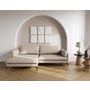 Voir la diapositive 1 : LISA DESIGN Carlos - canapé d'angle gauche 4 places ultra moelleux en tissu texturé