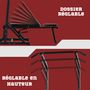 Voir la diapositive 5 : HOMCOM Station de musculation Fitness entrainement complet - barre de traction, à dips, banc de musculation pliable, poignées push-up  - acier noir