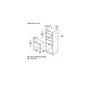 Voir la diapositive 6 : BOSCH Micro-ondes solo encastrable 21l 900w noir - BFR7221B1
