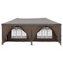Voir la diapositive 3 : VIDAXL Tente de reception pliable avec parois Taupe 3x6 m