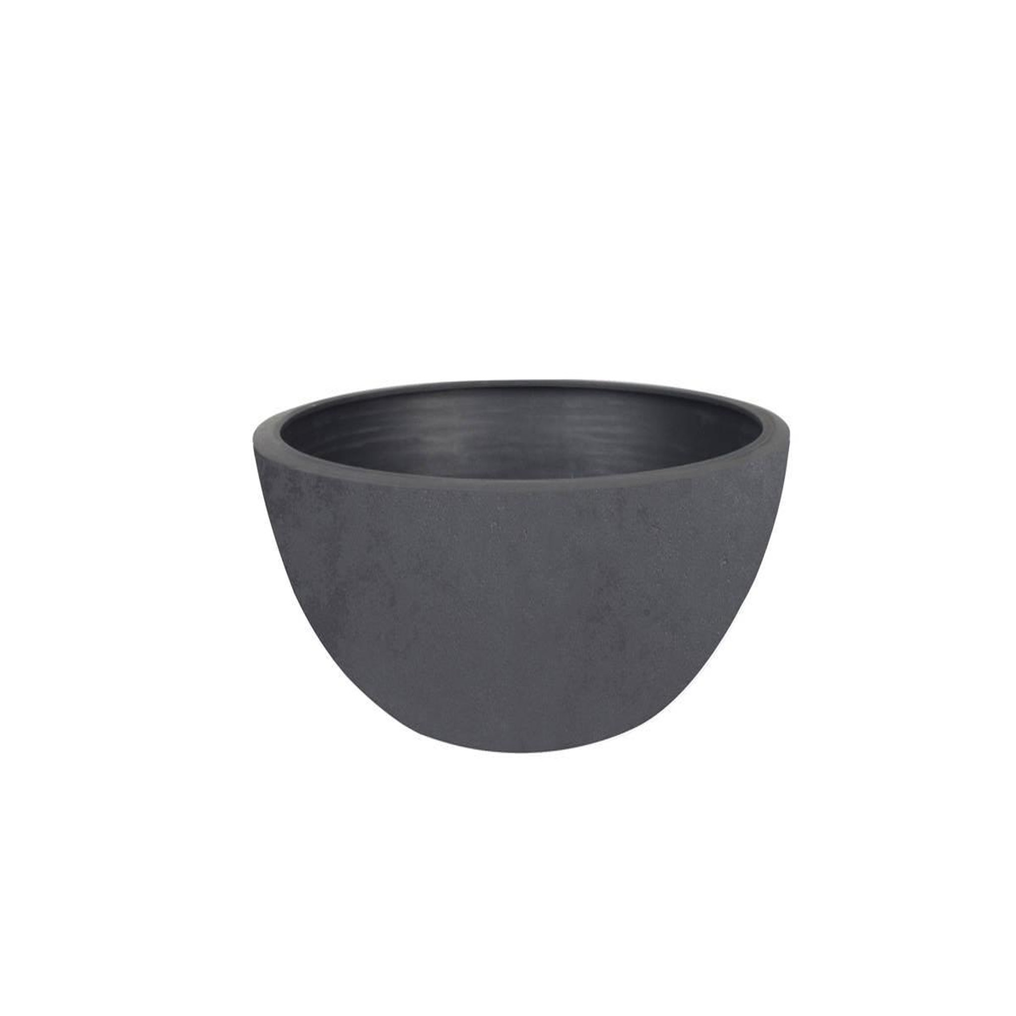 Eda Pot de fleurs vasque basalt up ø 29 x 12 cm - 5,5 l - gris anthracite - eda