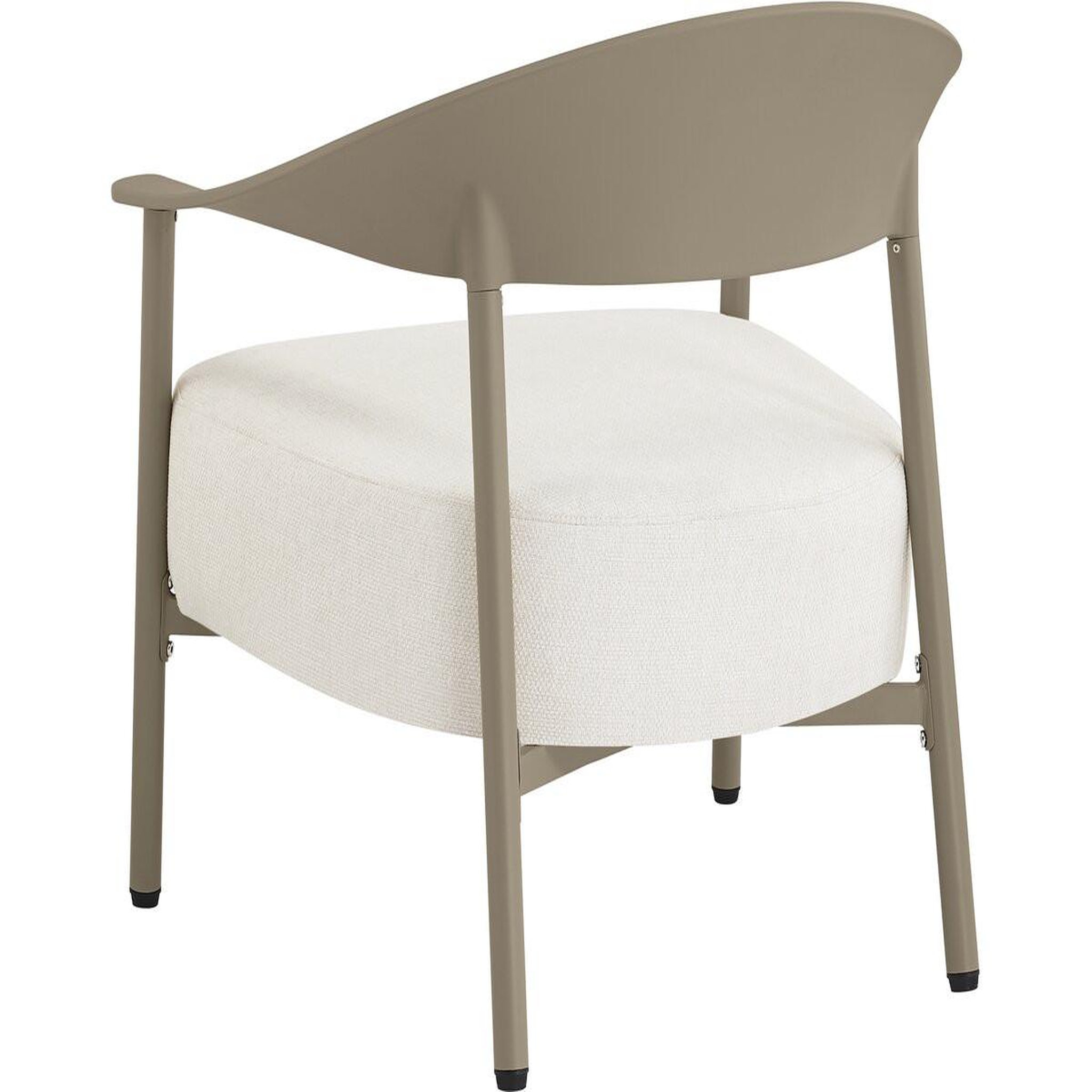 Voir la diapositive 4 : Habitat et Jardin Salon de jardin en métal et plastique  céora  - 2 places - taupe