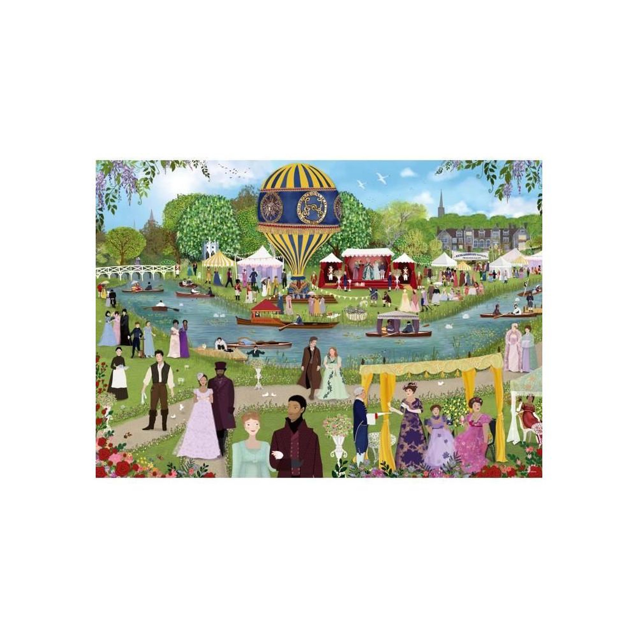 Voir la diapositive 3 : RAVENSBURGER Puzzle 1000 pièces - Bridgerton