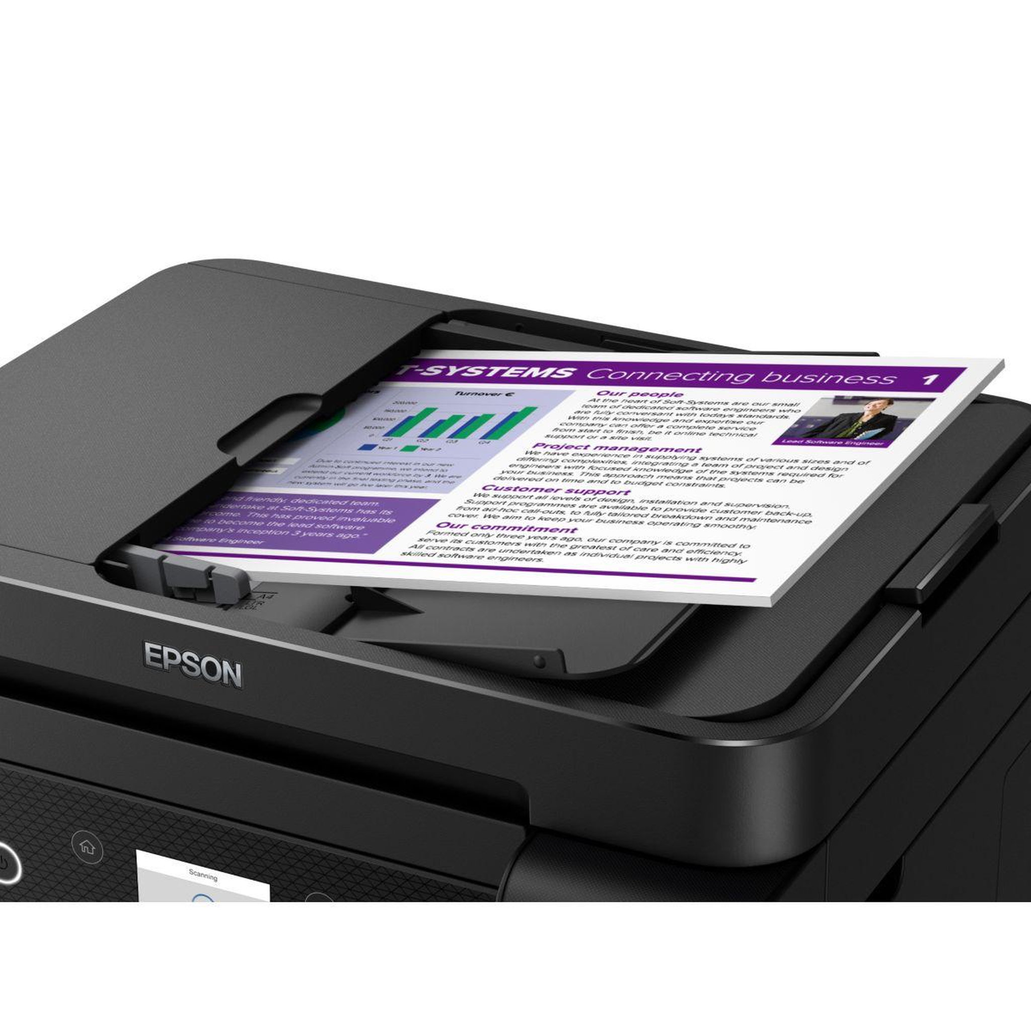 Voir la diapositive 4 : Epson Imprimante jet d'encre EcoTank ET-3850