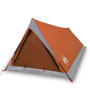 Voir la diapositive 2 : VIDAXL Tente de camping 2 personnes gris et orange impermeable