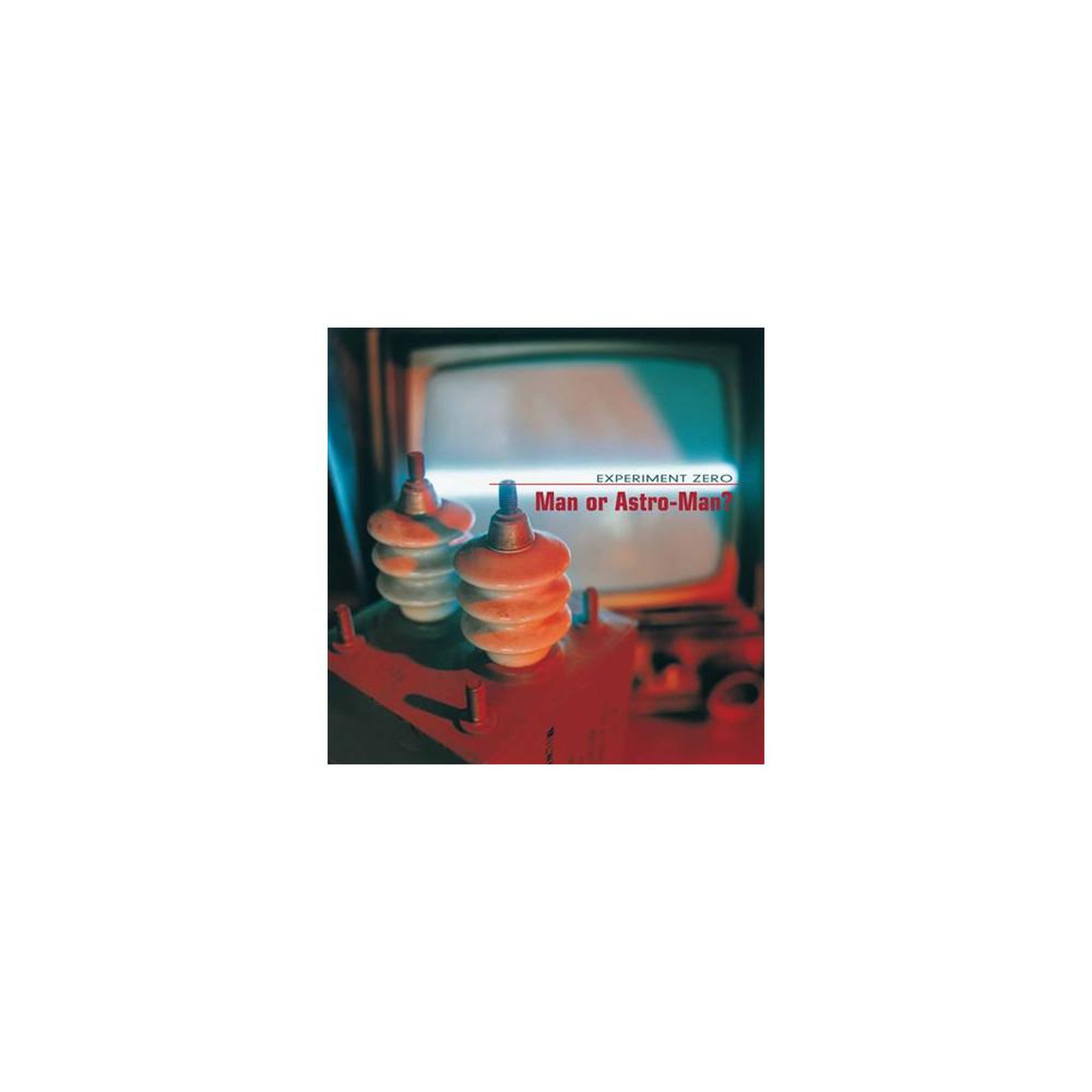 Vinyle orange experiment zero : disque vinyle avec pochette rétro spatiale « man or astro-man? »