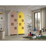 Voir la diapositive 3 : Paris Prix Pack - 2 Armoires Enfant  Casami Bruges  171cm Rose & Jaune