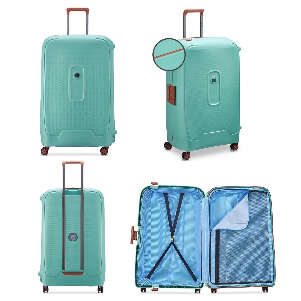 Delsey Grande valise XL rigide Moncey TSA polypropylène 82cm