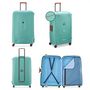 Voir la diapositive 3 : Delsey Grande valise XL rigide Moncey TSA polypropylène 82cm