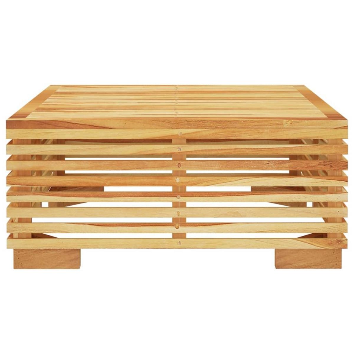 VIDAXL Table basse de jardin 69,5x69,5x31 cm Bois massif de teck