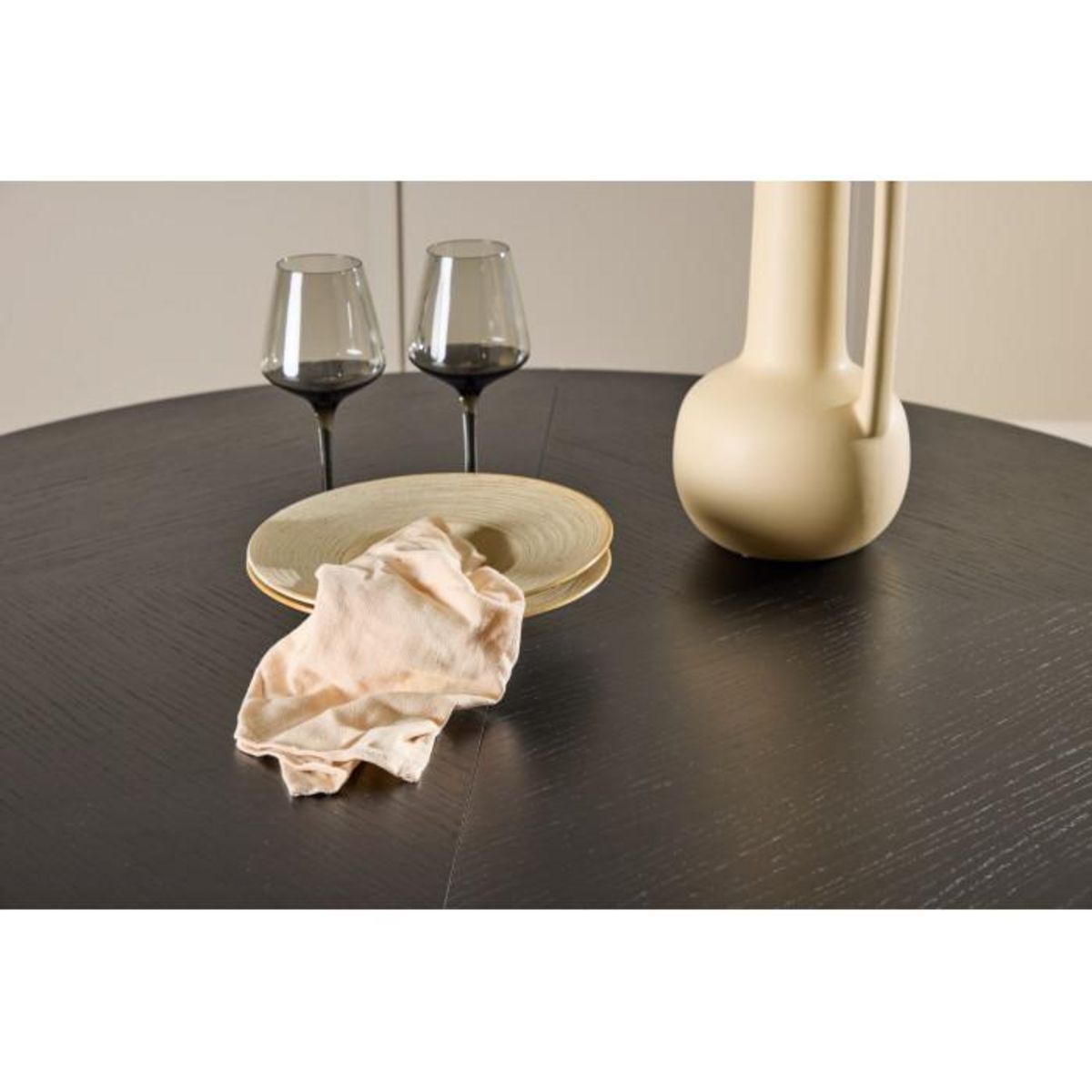 Paris Prix Table à Manger Extensible  Strada  120-170cm Noir