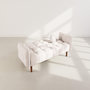 Voir la diapositive 6 : BEST MOBILIER Adam - canapé convertible clic-clac 2 places en tissu texturé