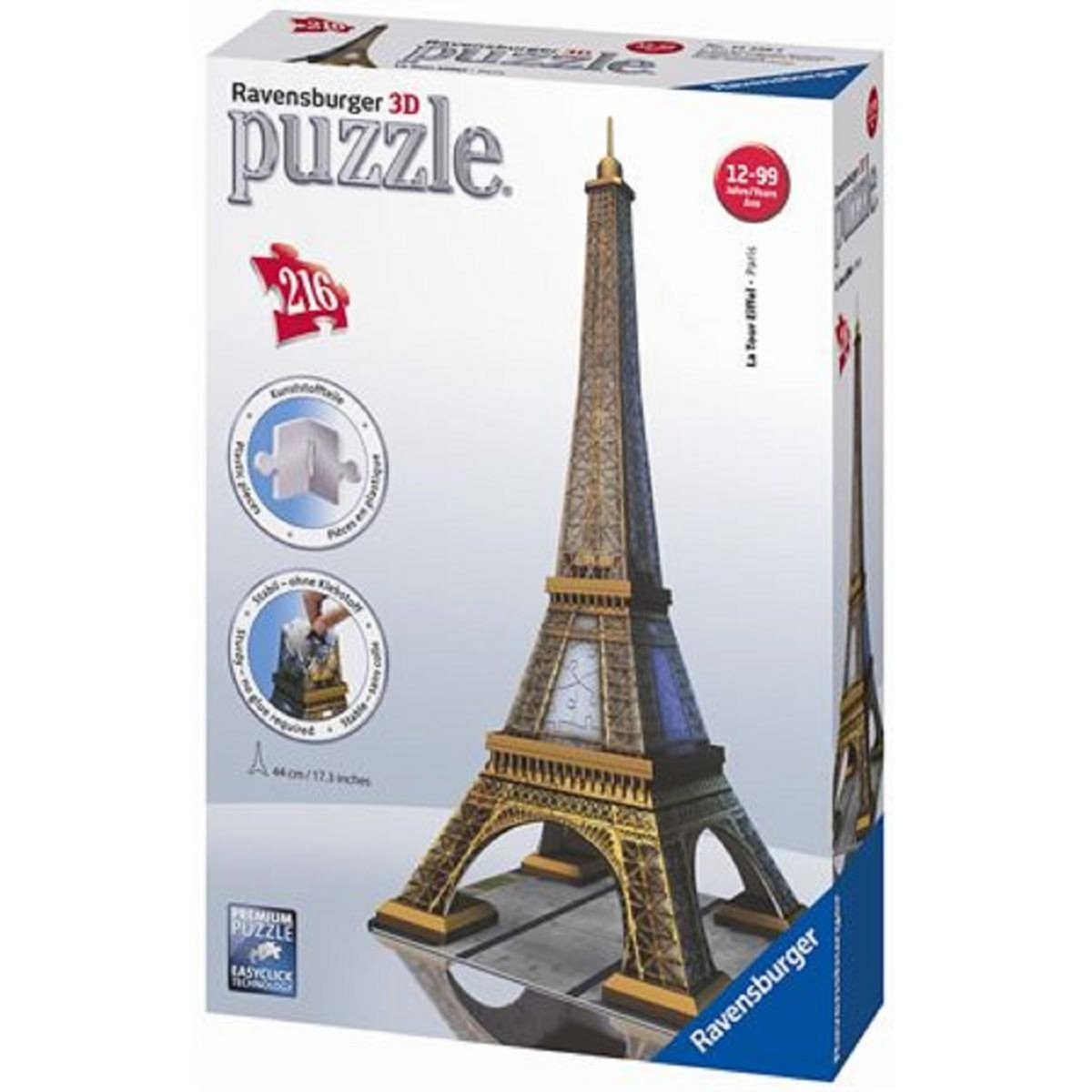 RAVENSBURGER Puzzle 3D 216 pièces Tour Eiffel