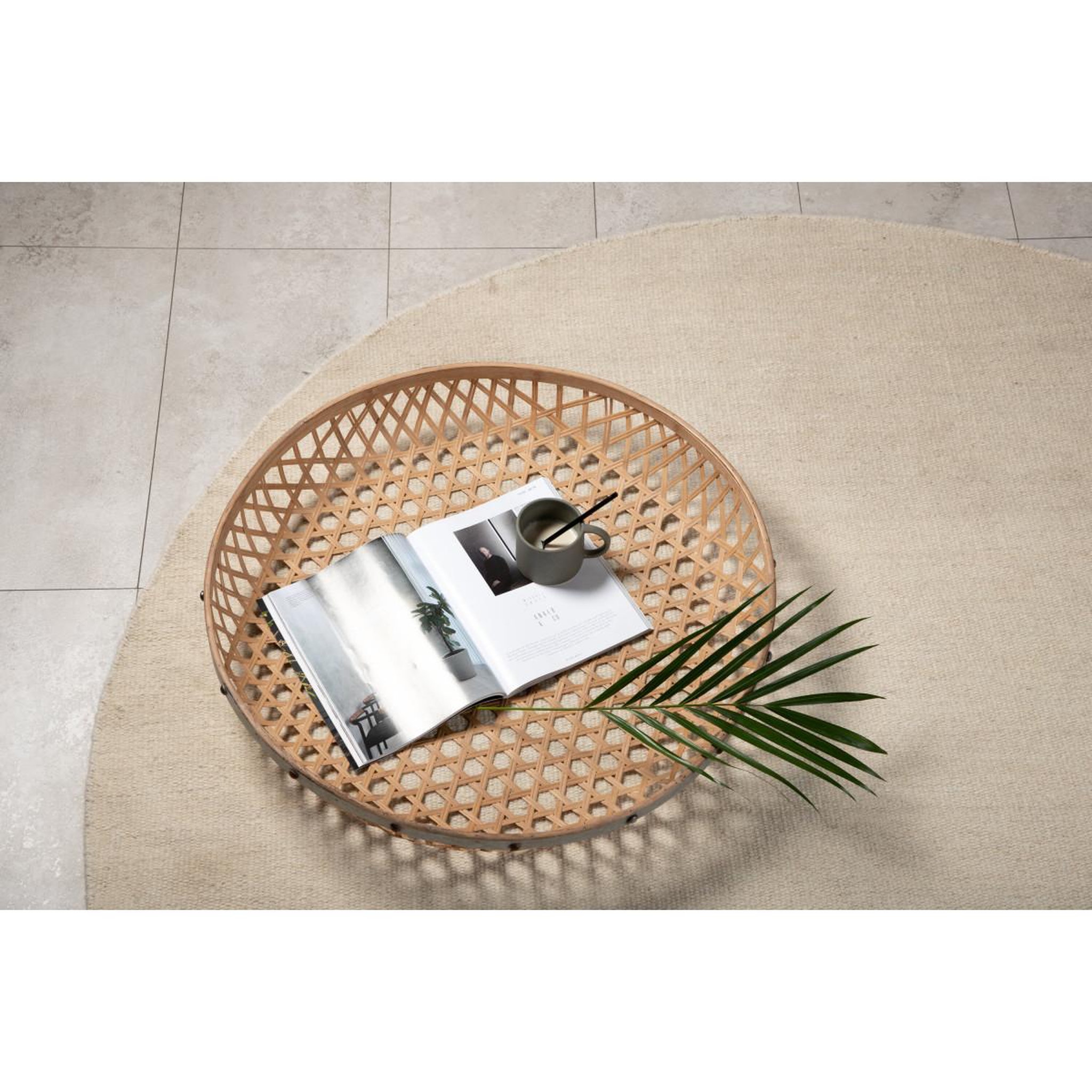 Voir la diapositive 4 : Paris Prix Tapis rond  jaipur  200cm beige