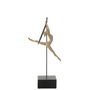 Voir la diapositive 2 : Paris Prix Statuette Gymnaste Cerceau  Beta  48cm Beige & Noir