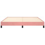 Voir la diapositive 5 : VIDAXL Cadre de lit sans matelas rose 160x200 cm velours